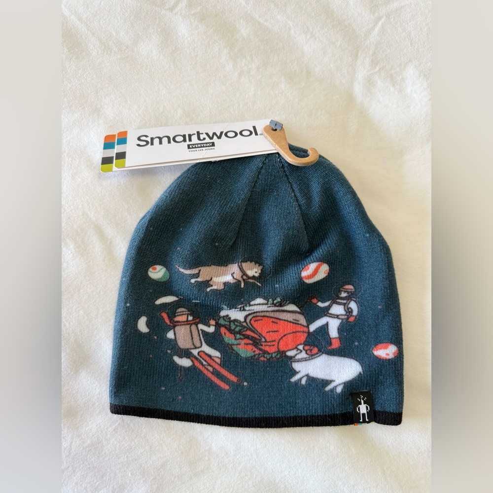SmartWool | Boys S/M | One Small Step For Sheep Merino Wool Beanie Hat NWT